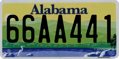 AL license plate 66AA441