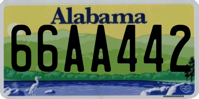 AL license plate 66AA442