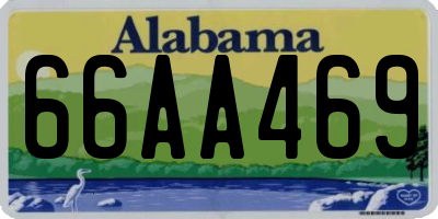 AL license plate 66AA469