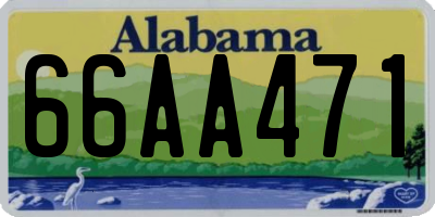 AL license plate 66AA471