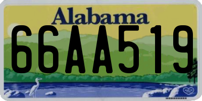 AL license plate 66AA519