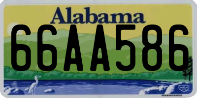 AL license plate 66AA586