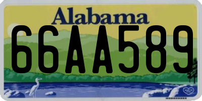 AL license plate 66AA589