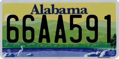 AL license plate 66AA591
