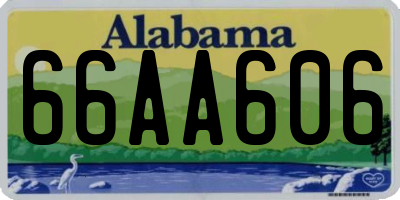 AL license plate 66AA606