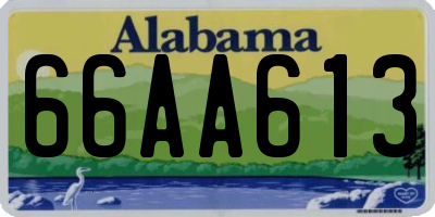 AL license plate 66AA613