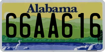 AL license plate 66AA616