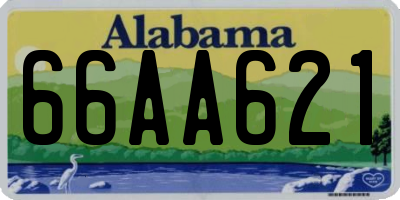 AL license plate 66AA621