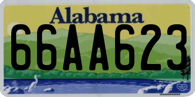 AL license plate 66AA623