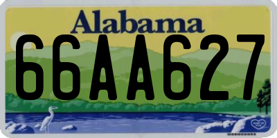 AL license plate 66AA627
