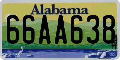 AL license plate 66AA638