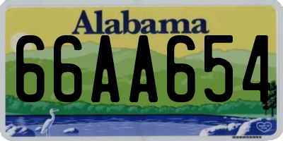 AL license plate 66AA654