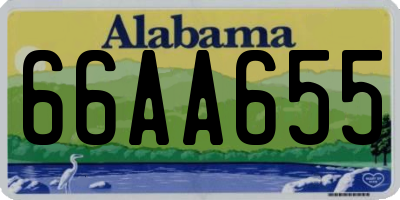 AL license plate 66AA655