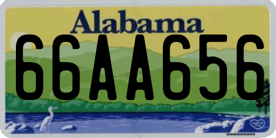 AL license plate 66AA656