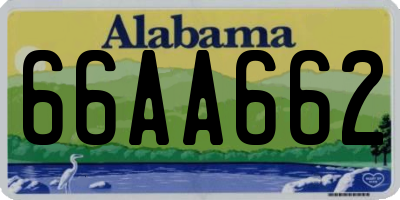 AL license plate 66AA662