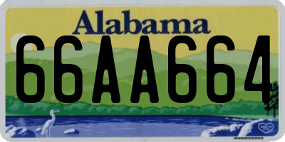 AL license plate 66AA664