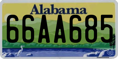 AL license plate 66AA685