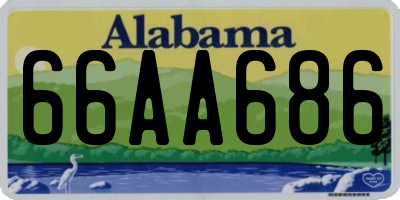 AL license plate 66AA686
