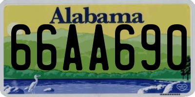 AL license plate 66AA690