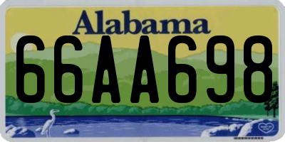 AL license plate 66AA698