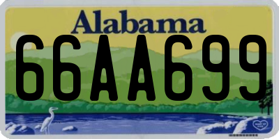 AL license plate 66AA699