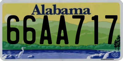 AL license plate 66AA717