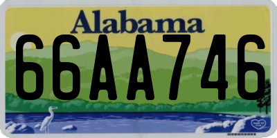 AL license plate 66AA746