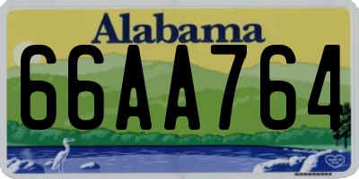 AL license plate 66AA764