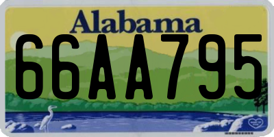 AL license plate 66AA795