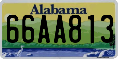 AL license plate 66AA813