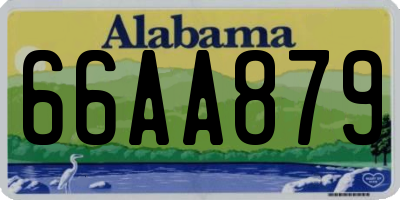 AL license plate 66AA879