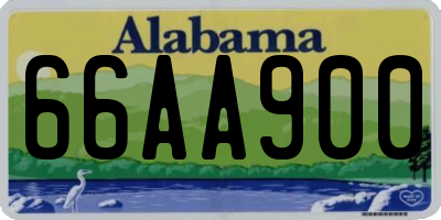 AL license plate 66AA900