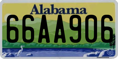 AL license plate 66AA906