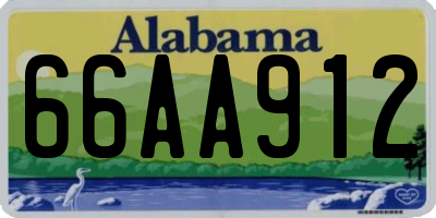 AL license plate 66AA912