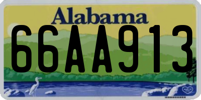 AL license plate 66AA913