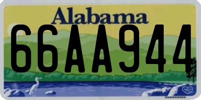 AL license plate 66AA944