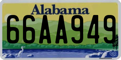 AL license plate 66AA949