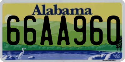 AL license plate 66AA960