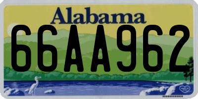 AL license plate 66AA962