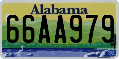 AL license plate 66AA979