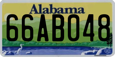 AL license plate 66AB048