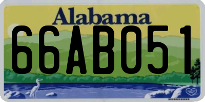 AL license plate 66AB051