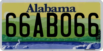 AL license plate 66AB066