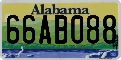 AL license plate 66AB088