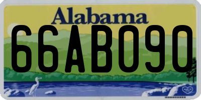 AL license plate 66AB090