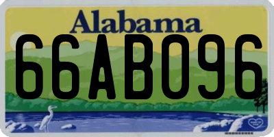 AL license plate 66AB096