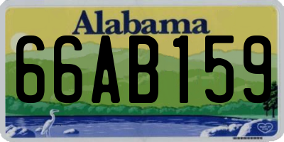 AL license plate 66AB159