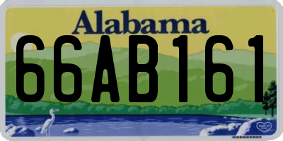 AL license plate 66AB161