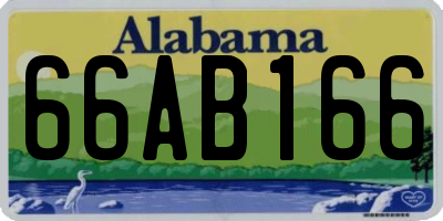 AL license plate 66AB166