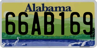 AL license plate 66AB169
